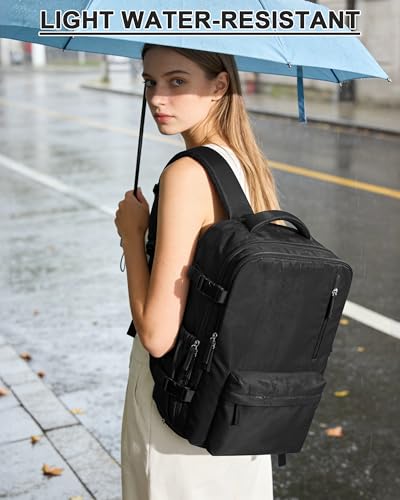WONHOX Vacuum Seal Backpack for Travel with Air Pump Compression Daypack Personal Item Carry on Flight Approved Vacpack Laptop Space Saver Bags Storage with Vacuum System Travel Bag Women Men Black - color: A4-black