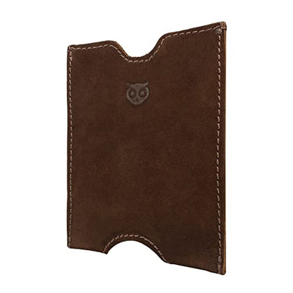 Hide & Drink, Travel Passport Pocket Sleeve Handmade from Full Grain Leather - Swayze Suede - color: Swayze Suede