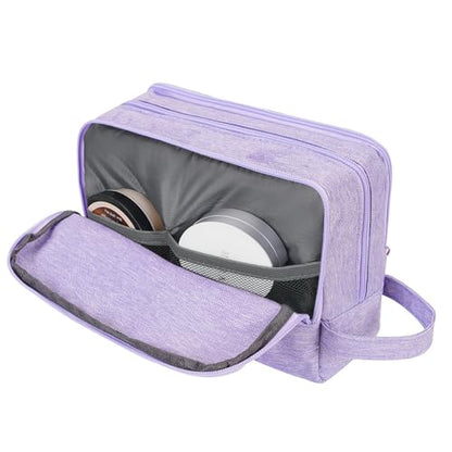 Toiletry Bag for Men Hanging Dopp Kit Water Resistant Shaving Bag Small Toiletry Bag for Traveling (Denim Pure Purple) - color: Denim Pure Purple