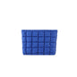 Puffy Quilted Makeup Bag for Women, Cosmetic Bag, Travel Toiletry Organizer Pouch Clutch (blue) - color: blue