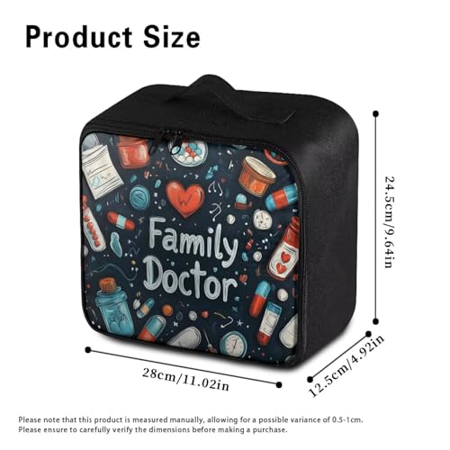 First Aid Kit Bag Lightweight Empty Medic Bag for Pet Friendly Households and Outdoor Adventures Featuring Wear Resistant Material Breathable Construction Easy Access - color: Midecine