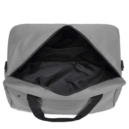 Kono Travel Duffel 20L Under Seat Carry-On Sports Tote Gym Weekender Overnight Bag - 15.75"x9.84"x7.87" Gray - color: Gray, size: M(15.75in x 9.84in x 7.87in)-20L