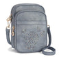 Small Crossbody Bags for Women, RFID Phone Purse with Card Slots, Triple Compartments Lightweight Shoulder Bag - color: 3-blue