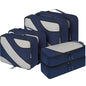BAGAIL 6 Set Packing Cubes,Travel Luggage Packing Organizers - color: The Navy, style: 6 Set
