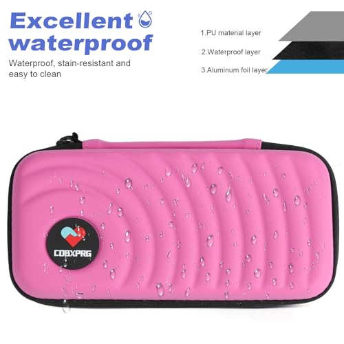 CDBXPRG Insulin Cooler Travel Case,Diabetic Cold Pack Organizer Bag with 2 Reusable Ice Packs for Insulin Pen and Other Medication Diabetic Supplies Pink - color: Pink