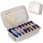 Travel Sunglasses Organizer, Hard Shell Sunglass Case Adjustable Slots for Multiple Sunglass Eyeglass Case - style: White + 8 Slot