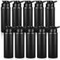 Chengu 10 Pcs 25oz Reusable Aluminum Water Bottle Bulk Lightweight Outdoor Sports Water Bottles Easy Carry Leak Proof for Travel Gym Camping Hiking Fishing, Snap Lid (Black) - style: Black