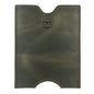 Hide & Drink, Travel Passport Pocket Sleeve Handmade from Full Grain Leather - Dark Jade - color: Dark Jade