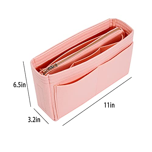Vercord Felt Organizer Insert For Purse Handbag Tote Bag In Bag Inside Shaper Divider Neo Pink Slender Medium - color: A Pink, size: Slender Medium