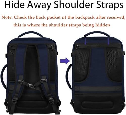MATEIN Extra Large Mens Travel Backpack Carry on, Expandable Traveling Backpack for Men Airline Approved, Water Resistant Business Casual Daypack, Traveler Gift, Blue - color: Blue, size: XX-Large