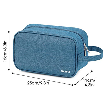 Narwey Travel Toiletry Bag for Women Traveling Dopp Kit Men Travel Bag for Toiletries Cosmetic Bag Makeup Bag Medicine Bag for Traveling (Navy Blue) - color: A-Navy Blue