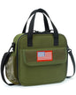 Tactical-style Lunch Bag 5L Kids Lunch Bag with Adjustable Shoulder Strap Easy to Clean Leakproof Wipeable liner Toddler Lunch Box Bag for Boys Girls School and Daycare - color: Green