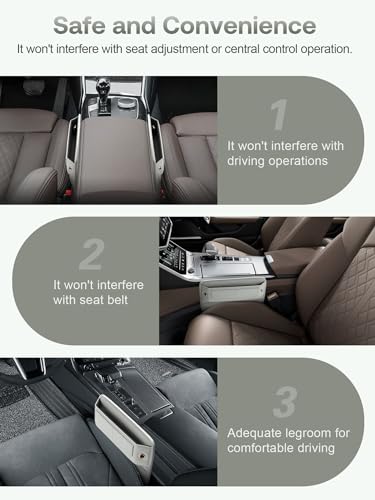 Universal Fit Premium Leather Car Seat Gap Filler Organizer, Center Console Organizer with Card Slots, Clever Gifts for Car SUV Truck Owners (Beige, 2 Pack) - color: 06 Beige, 2 Pack