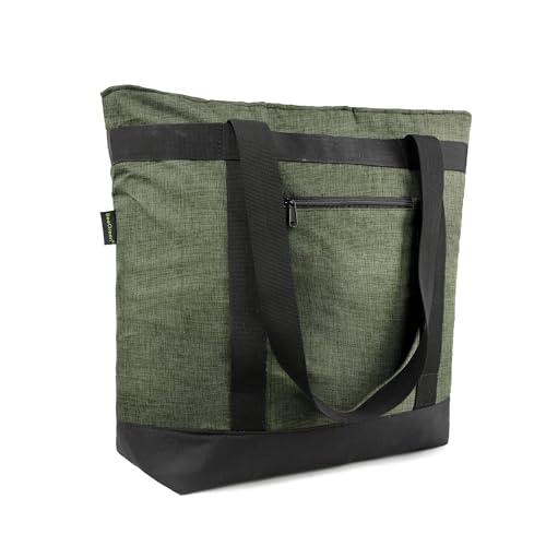 BeeGreen Insulated Cooler Bag Leakproof Freezer Shopping Tote for Groceries Heavy Duty Thermal Food Delivery Bag - color: Cationic army green, style: Sling Cooler