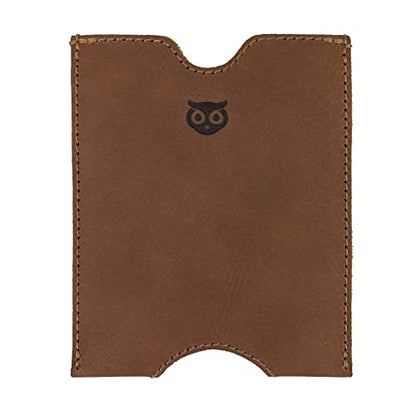 Hide & Drink, Travel Passport Pocket Sleeve Handmade from Full Grain Leather - Single Malt Mahogany - color: Single Malt Mahogany