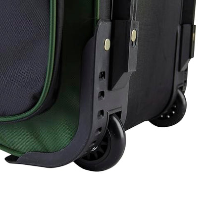 Travelers Club Xpedition 30 Inch Multi-Pocket Upright Rolling Duffel Bag - color: Forest Green