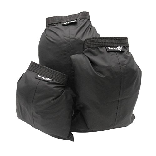 TRENDBOX Roll Top Waterproof Dry bag Kit Storage Compression Bag Sack Poch Packing Organizers Water Resistant Camping Travel - color: Black