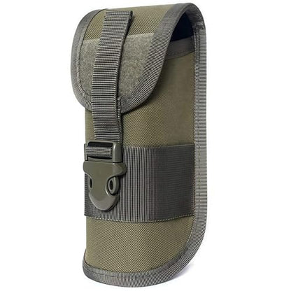 ACEXIER MOLLE Glasses Pouch Outdoor Durable Tactical Pouch Sunglasses Case Army Style Flashlight Pouch with Buckle - color: Green