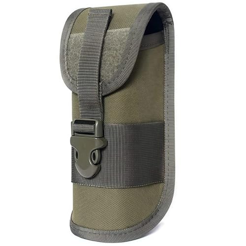 ACEXIER MOLLE Glasses Pouch Outdoor Durable Tactical Pouch Sunglasses Case Army Style Flashlight Pouch with Buckle - color: Green
