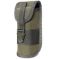 ACEXIER MOLLE Glasses Pouch Outdoor Durable Tactical Pouch Sunglasses Case Army Style Flashlight Pouch with Buckle - color: Green