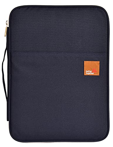 Lanola A4 Document Bags Portfolio Waterproof Business File Holder Travel Gear Organizer Electronics Accessories Bag - color: Dark Blue