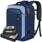 Vancropak 40L Carry On Travel Backpack, Flight Approved Expandable Weekender Bag with 3 Packing Cubes, Suitcase Backpack Fits 17" Laptop, Water Resistant Anti Theft Daypack Bag for Men Women, Blue - color: Blue