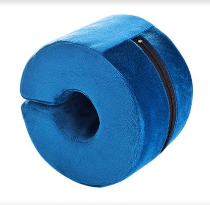 Adult Bed Sore Pads Wedge Foot Support Pillow Pressure Ulcer Ankle Protector Ring Foot Rest Pillows Bedridden Patient Elderly Heel Cushion Sleeping Elevated Foam Pad Leg Post Surgery Recovery Pillow - color: Blue,1pc