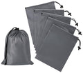 PALTERWEAR Drawstring Bag with Toggle - Nylon Cinch and Ditty Pouch Six-Pack (Gray, 7 x 9 Inch, Set of 6) - color: Gray, size: 7 x 9 Inch