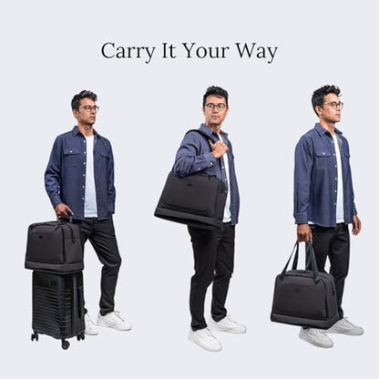 Knack Expandable Metro Duffel Midnight Black - color: Midnight Black, style: Metro Duffel