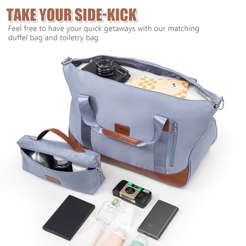 Cosbarn Luggage Sets 5 Piece with TSA Lock Spinner Wheels, Unisex Hard Case ABS Suitcase Set, Hardshell Lightweight Waterproof Travel Hardside Suitcases with Wheels for Women Men, Sky Blue - color: SkyBlue, size: 5 Piece Sets (20/24/28/Db/Tb)