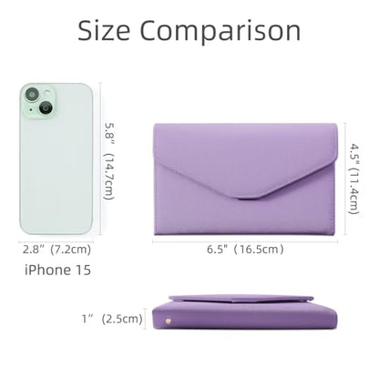 ZOPPEN Mulit-purpose Rfid Blocking Passport Holder Travel Wallet (Ver.4) Passport and Vaccine Card Holder ComboTri-fold Document Organizer Travel Essentials - color: #10 Lavender