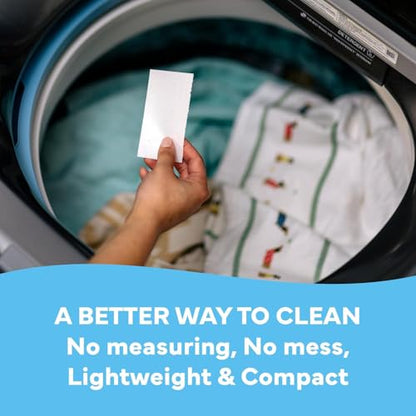 Tru Earth Compact Dry Laundry Detergent Sheets - Up to 64 Loads (32 Sheets) - Paraben-Free - Original Eco-Strip Liquidless Detergen - Fresh Linen | Packaging May Vary - size: 32 Count (Pack of 1)