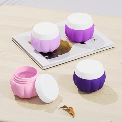 Redfly Travel Containers for Toiletries, TSA Approved Travel Size Containers, Silicone Jars for Creams, Leak-proof Essentials with Lid for Cosmetic