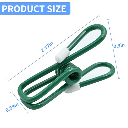 20 Pack Chip Clips Bag Clips 2.2 Inch (55mm), Stainless Steel Bag Clip for Food Storage, Snack, Kitchen, Laundry Clothes Pins for Hang Out The Laundry