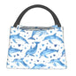 Cute Dolphin Lunch Bag for Women, Girls, Kids, Reusable Insulated Lunch Box for Work, Office, Picnic, Travel, School, Gifts - color: Cute Dolphin