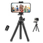 UBeesize Phone Tripod, UBeesize 12 Inch Flexible Cell Phone Tripod Stand Holder with Wireless Remote Shutter & Universal Phone Mount, Compatible with Smartphone/DSLR/GoPro Camera - color: Black, style: Rubber