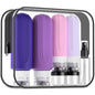 Mrsdry 16 Pack Travel Bottles for Toiletries, Oversize 6oz Silicone Travel Containers, Leak Proof Refillable Liquid Shampoo And Conditioner Travel Essentials - color: Purple