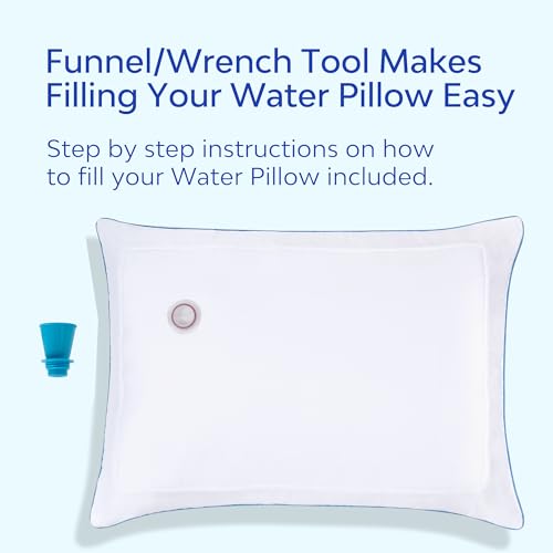 Mediflow Water Pillow - Elite Collection, Fiber Pillow. Orthopedic Pillow for Neck Pain Relief, Adjustable Water Pillow for Sleeping. (Two Pillows) Twin Pack - size: Twin Pack