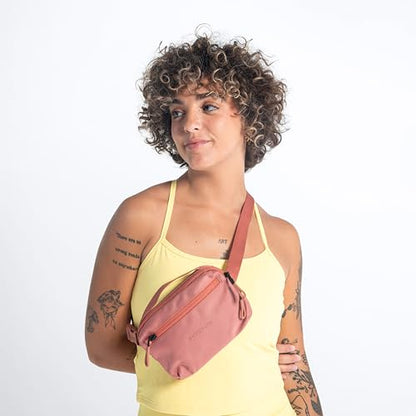 Sherpani Hyk, Small Sling Bag, 1L Belt Bag, Lightweight Travel Fanny Pack, Sling Crossbody Purse with RFID Blocking - color: Desert