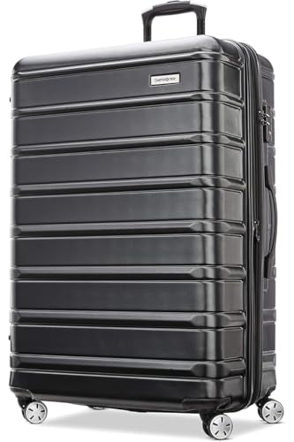 Samsonite Omni 2 Hardside 2 Piece Set - Includes Global Carry-On & Large Checked Suitcases - 360° Dual Spinner Wheels - Integrated TSA Lock & Expansion - Amazon Exclusive - Midnight Black - color: Midnight Black, size: 2-Piece Set (Carry-on/Large)