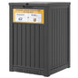 LHBGO Package Delivery Box for Outside, with Delivery Sign 48 Gallon Storage with Lockable Secure, Large Resin Outdoor Package Drop Container - color: Black with Delivery Sign