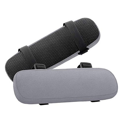MOSISO Chair Armrest Pads (2 Pack), Memory Foam Home/Office Chair Arm Rest Covers Comfy Computer Gaming Elbow Cushion Removable Washable Elbow Support Forearm Pressure Relief, Gray - color: Gray