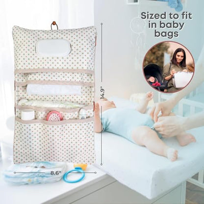 HAMUR Baby Diaper Bag Organizer – Compact & Foldable Stroller Pouch for Newborn Essentials | Travel-Friendly | Fits Boys & Girls (Urchin) - color: Urchin