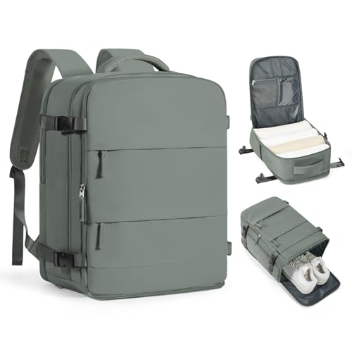 Large Travel Backpack for Women Airline Approved Carry on Backpack for Airplanes Mochila De Viaje Spirit Airlines Personal Item Bag 18x14x8 Personal Item Travel Bag Backpack for Traveling on Airplane - color: A-olive Green, size: X-Large