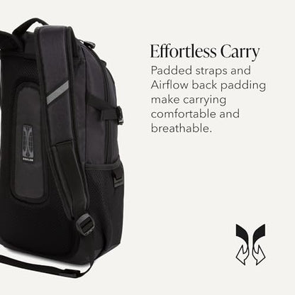 SWISSGEAR City Pack Backpack, Slim Profile, Dark Grey,15.9L, 18-Inch - color: Dark Grey