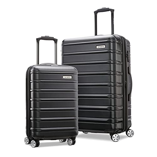 Samsonite Omni 2 Hardside 2 Piece Set - Includes Global Carry-On & Medium Checked Suitcases - 360° Dual Spinner Wheels - Integrated TSA Lock & Expansion - Amazon Exclusive - Midnight Black - color: Midnight Black, size: 2-Piece Set (Carry-on/Medium)