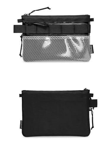 TACTICAL_GEEK EDC Modular Carry Pouch, Waterproof Nylon Organization, Multifunctional Utility Carry Pouch, Semi-Transparent Mesh Pouch for Storing Tools, Daily Necessities - size: Storage A16