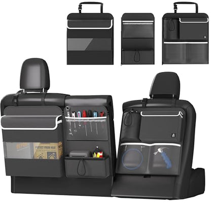 Back Seat Trunk Organizer Hanging Car Organizer Trunk Foldable Cargo Storage with 7 Large Pockets