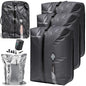 Black Voyage Reusable Vacuum Compression Travel Bag for Carry-On Suitcase and Backpack, Recycled IPX8 Waterproof Space Saver Vacpack (3-Pack, 18L - Pump Included) - color: Gray 18L (3-Pack), size: 18L (Air Pump Included)