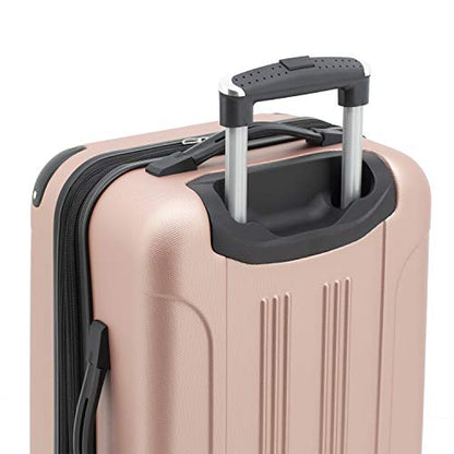 Travelers Club Chicago Hardside Expandable Spinner Luggage, Rose Gold, 3 Piece Set - color: Rose Gold, size: 3 Piece Set